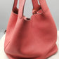 HERMES PICOTIN RED LEATHER BAG