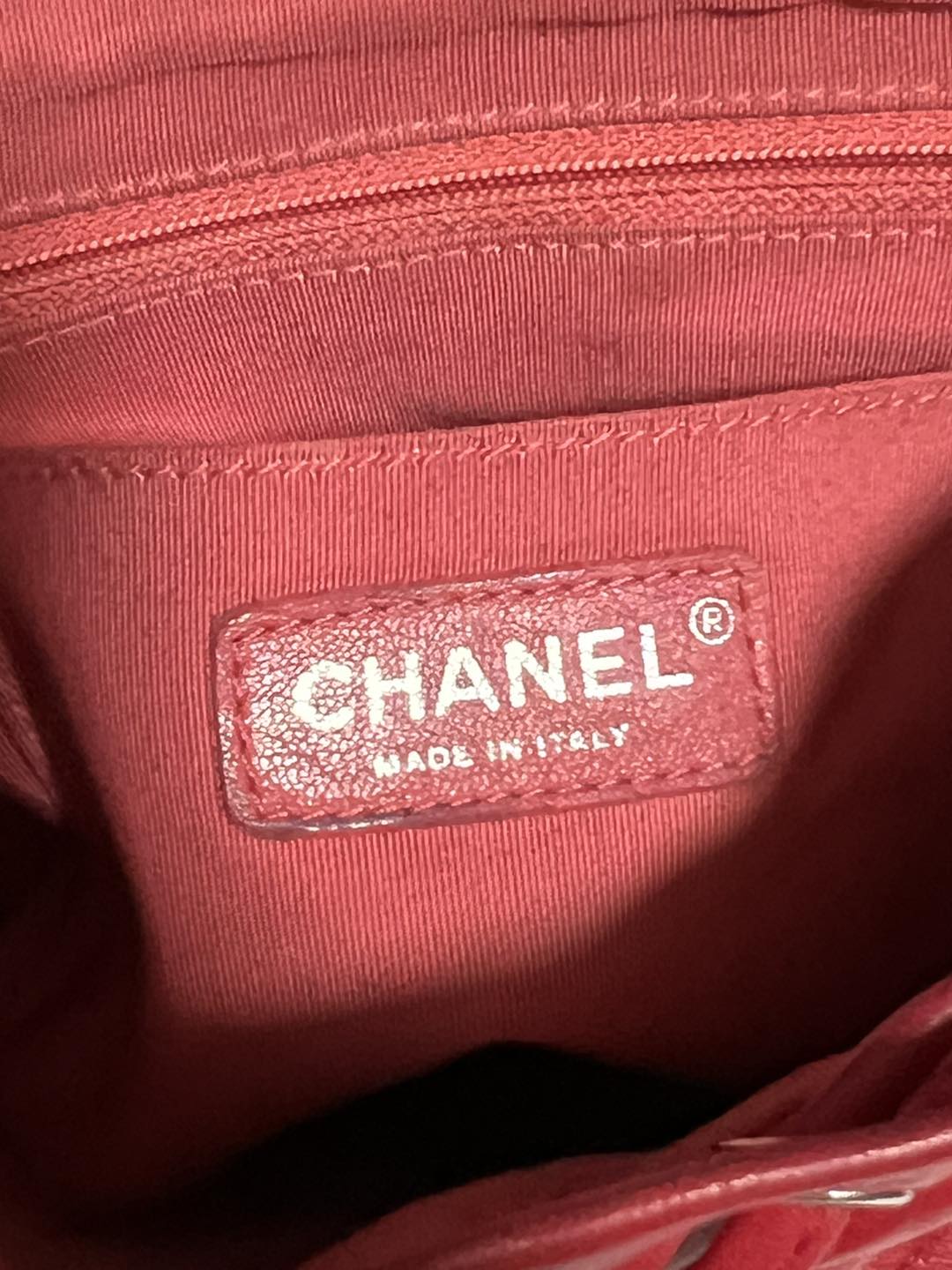 CHANEL Lambskin Quilted Small Urban Spirit Backpack Red