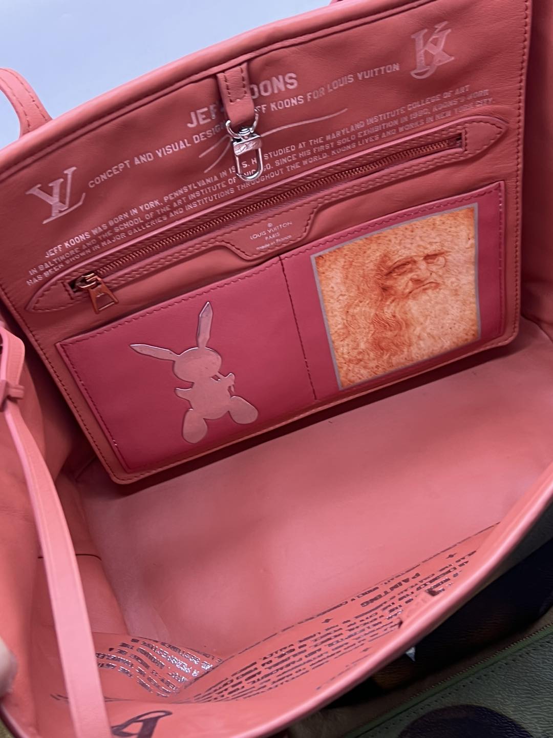 LV x JEFF KOONS MONALISA NEVERFULL MM