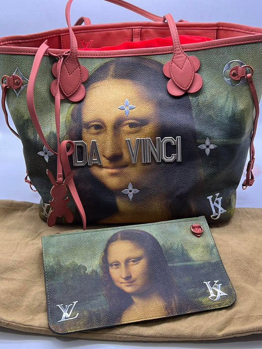 LV x JEFF KOONS MONALISA NEVERFULL MM