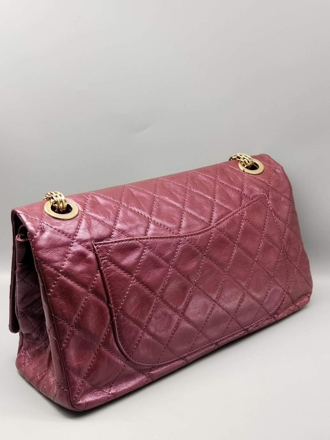 CHANEL METALIC QUILTED CALFSKIN REISSUE