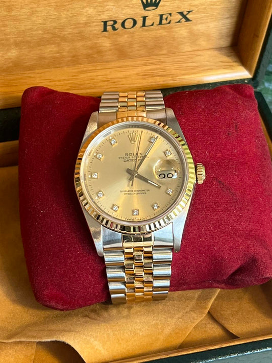 ROLEX DATEJUST 36MM BIG DIAMOND DIAL