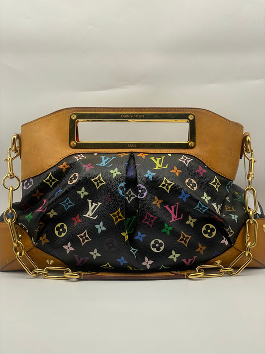 Louis Vuitton Judy in Black with Multicolor Canvass GM