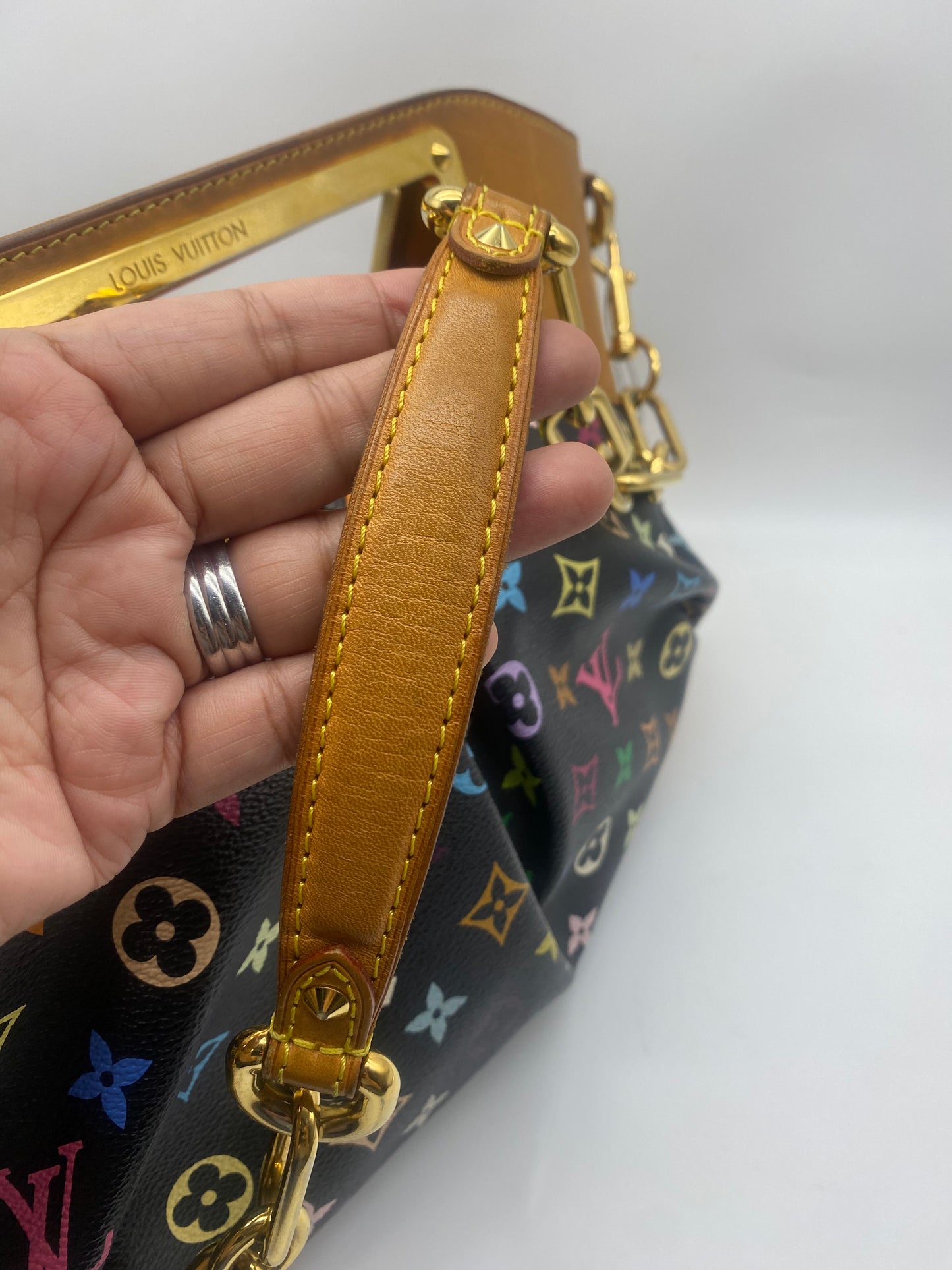 Louis Vuitton Judy in Black with Multicolor Canvass GM