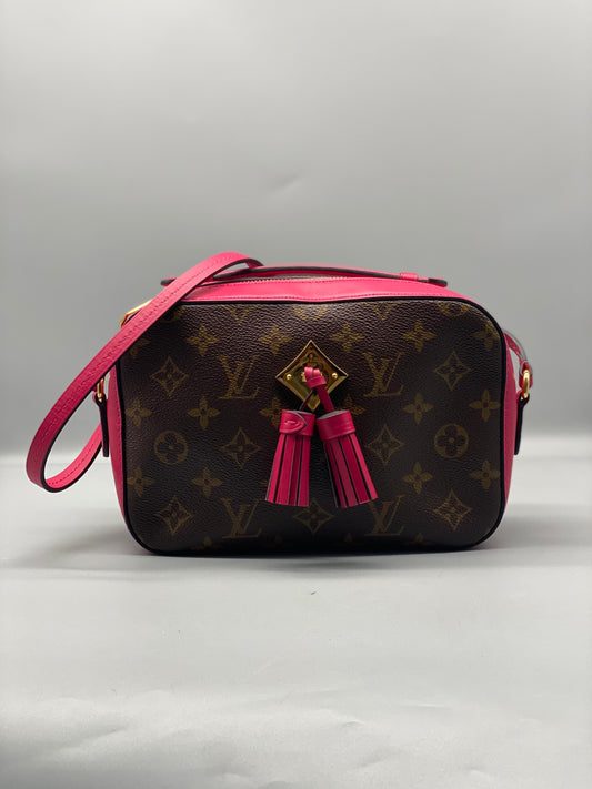 Louis Vuitton Saintonge Freesia Pink Monogram Canvas Shoulder Bag