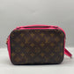 Louis Vuitton Monogram Santonju Freesia women's canvas shoulder bag