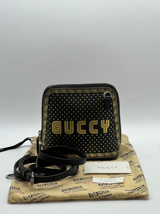 Gucci Dome Crossbody Bag Limited Edition Printed Leather Mini