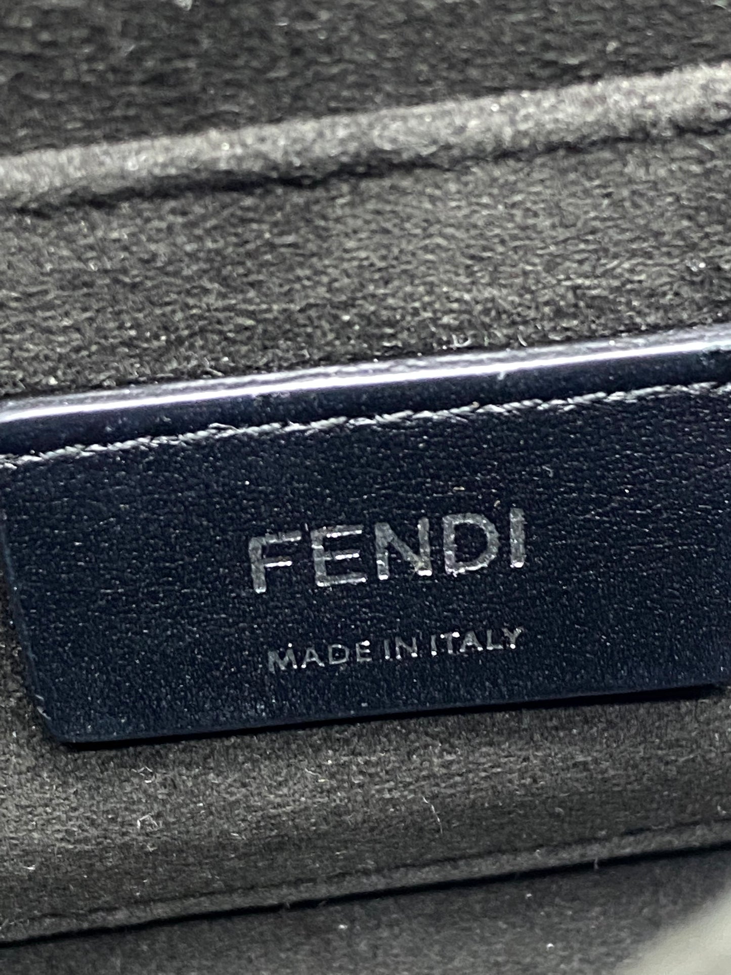 FENDI Vitello Liberty Studded Zip Around Wallet Black – Caroline's