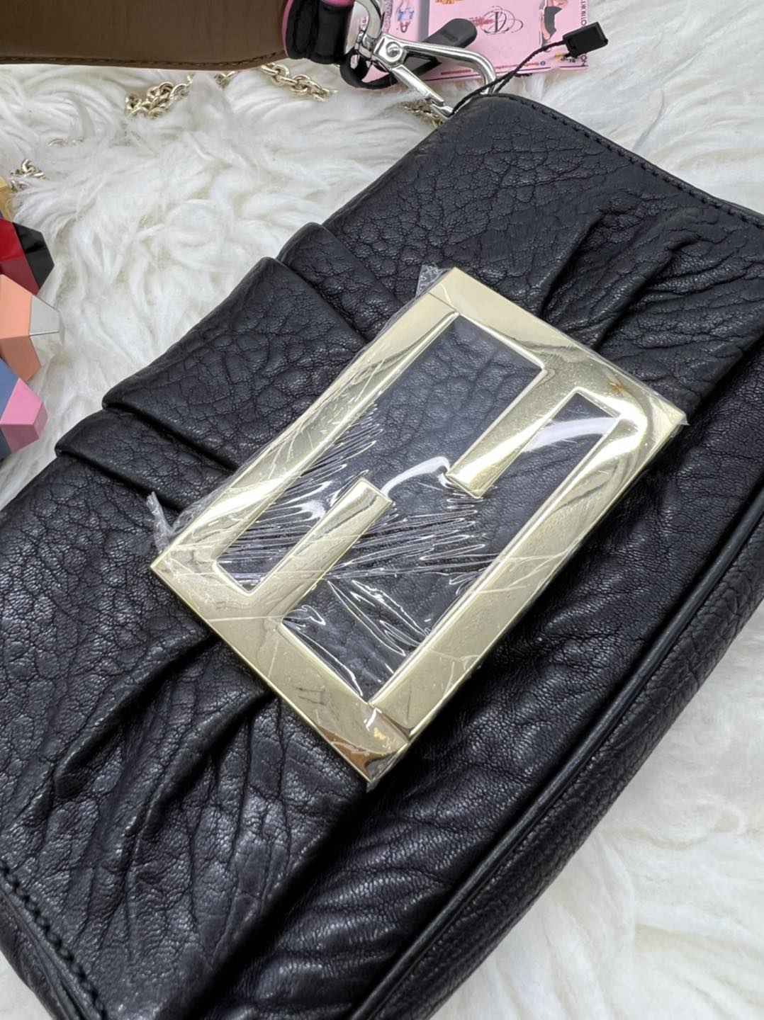 Fendi Baguette Leather Mini Bag