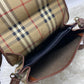 Burberry Brown Haymarket Check Canvass Crossbody Bag