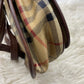 Burberry Brown Haymarket Check Canvass Crossbody Bag