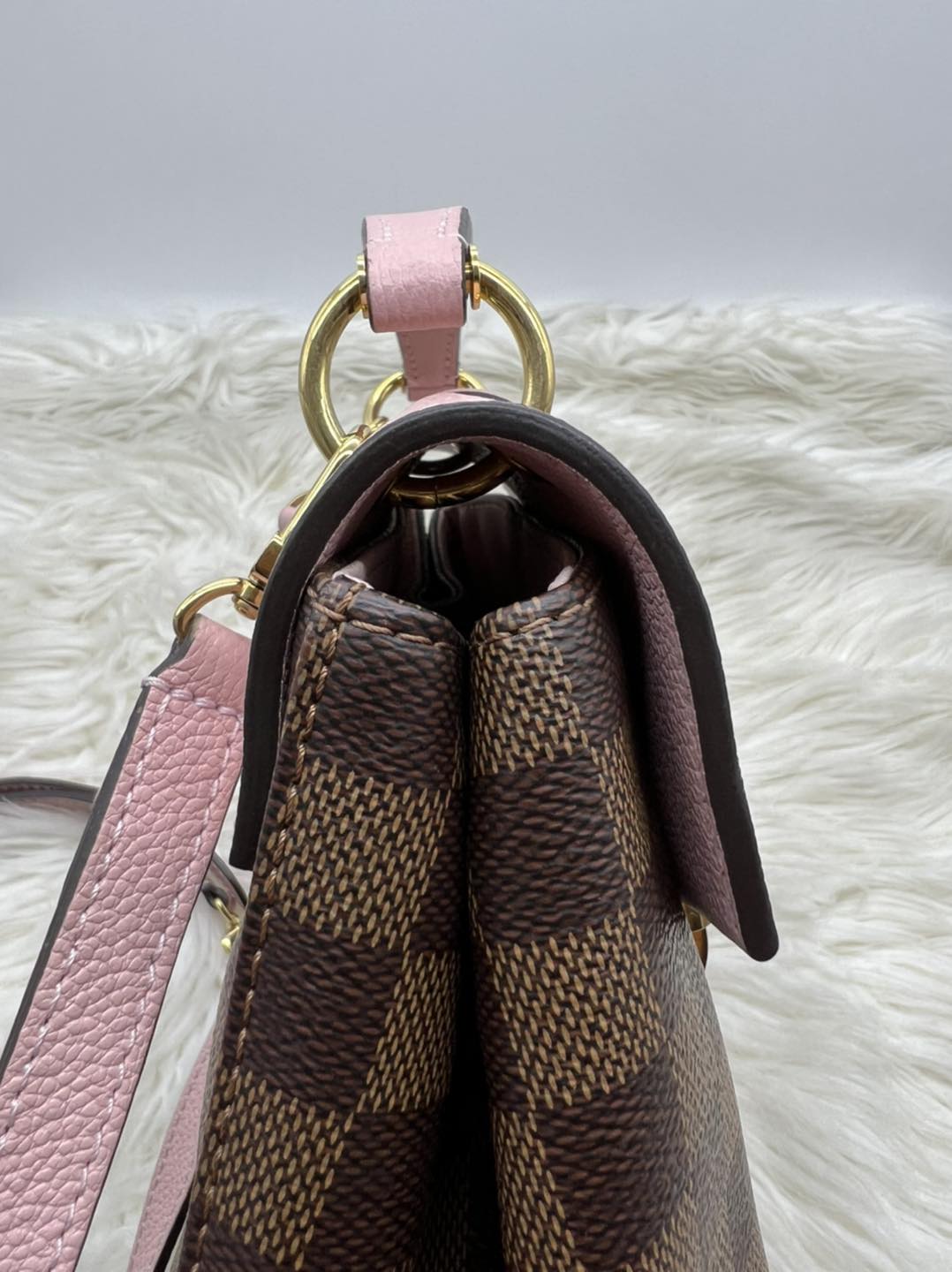 Louis Vuitton Clapton Backpack Magnolia Pink Damier Ebene, Luxury
