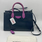 BALENCIAGA 2-Way Handbag Shoulder Bag Gray/Pink Purple Leather