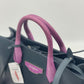 BALENCIAGA 2-Way Handbag Shoulder Bag Gray/Pink Purple Leather