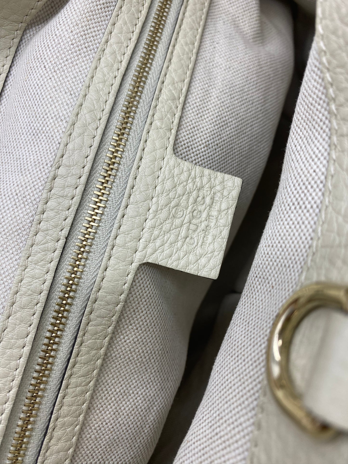 GUCCI BAMBOO SHOPPER TOTE WOVEN STRAW