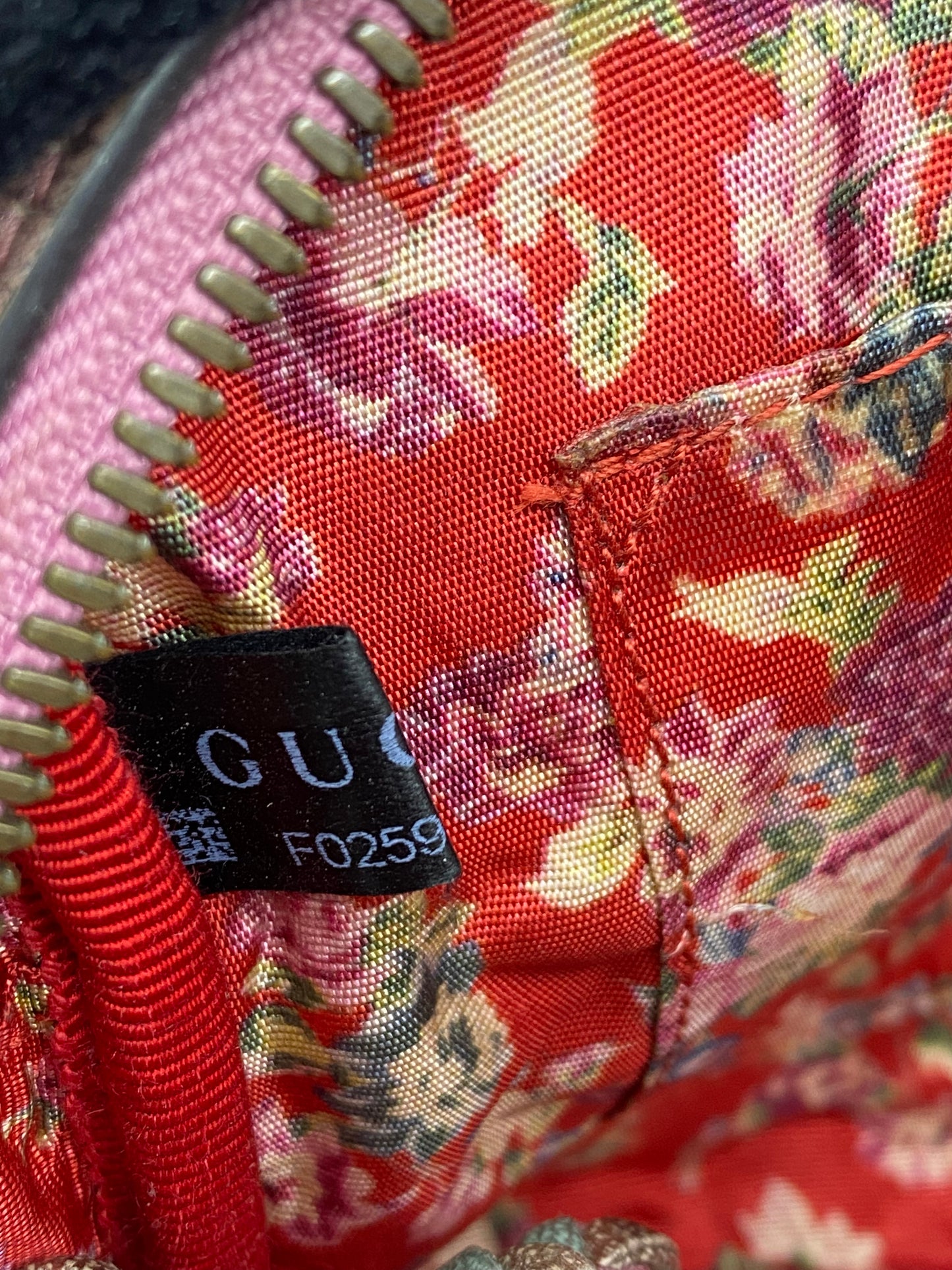 Gucci laminated bag