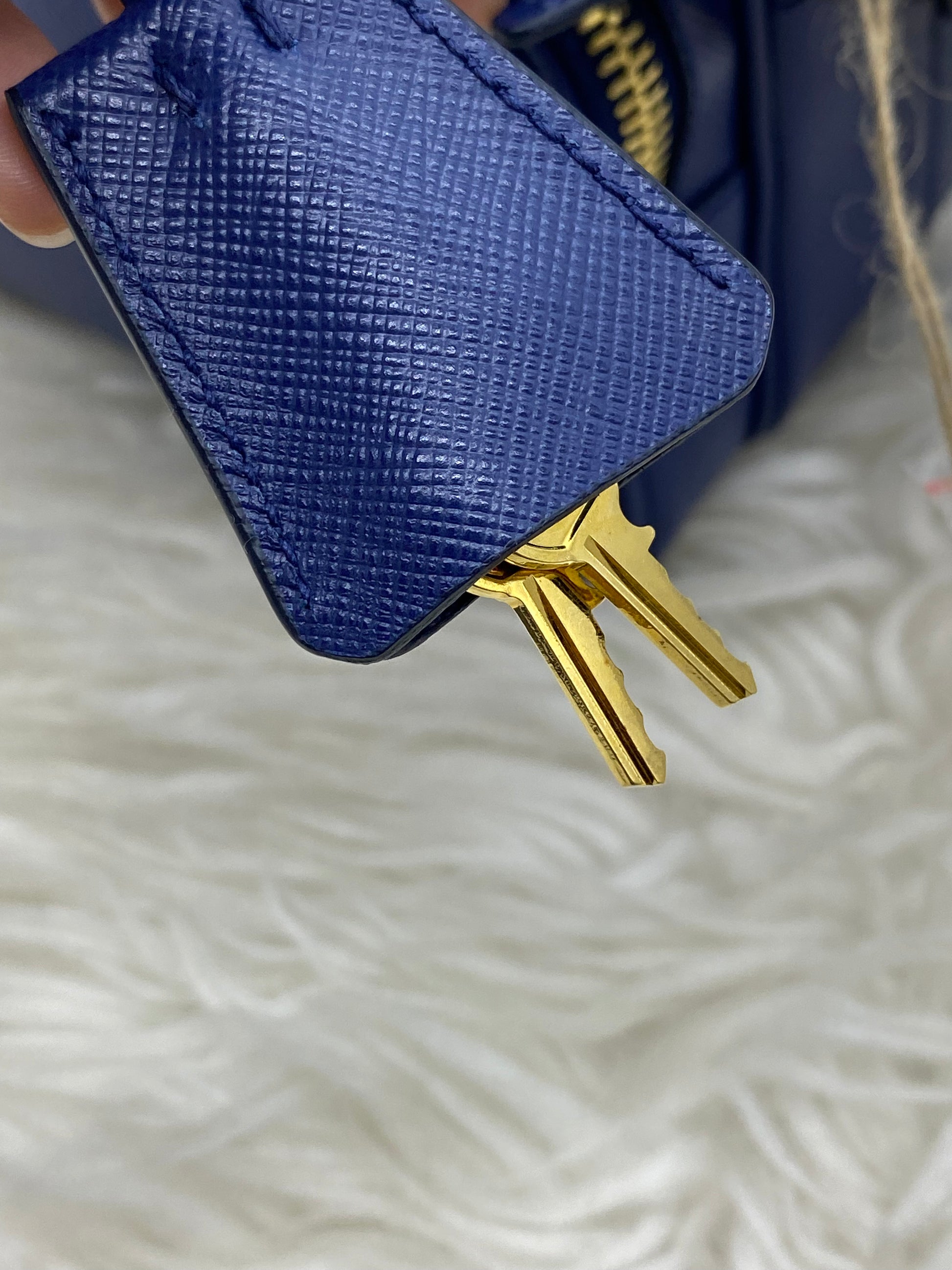Prada Front Pocket Crossbody Bag Saffiano Leather Small