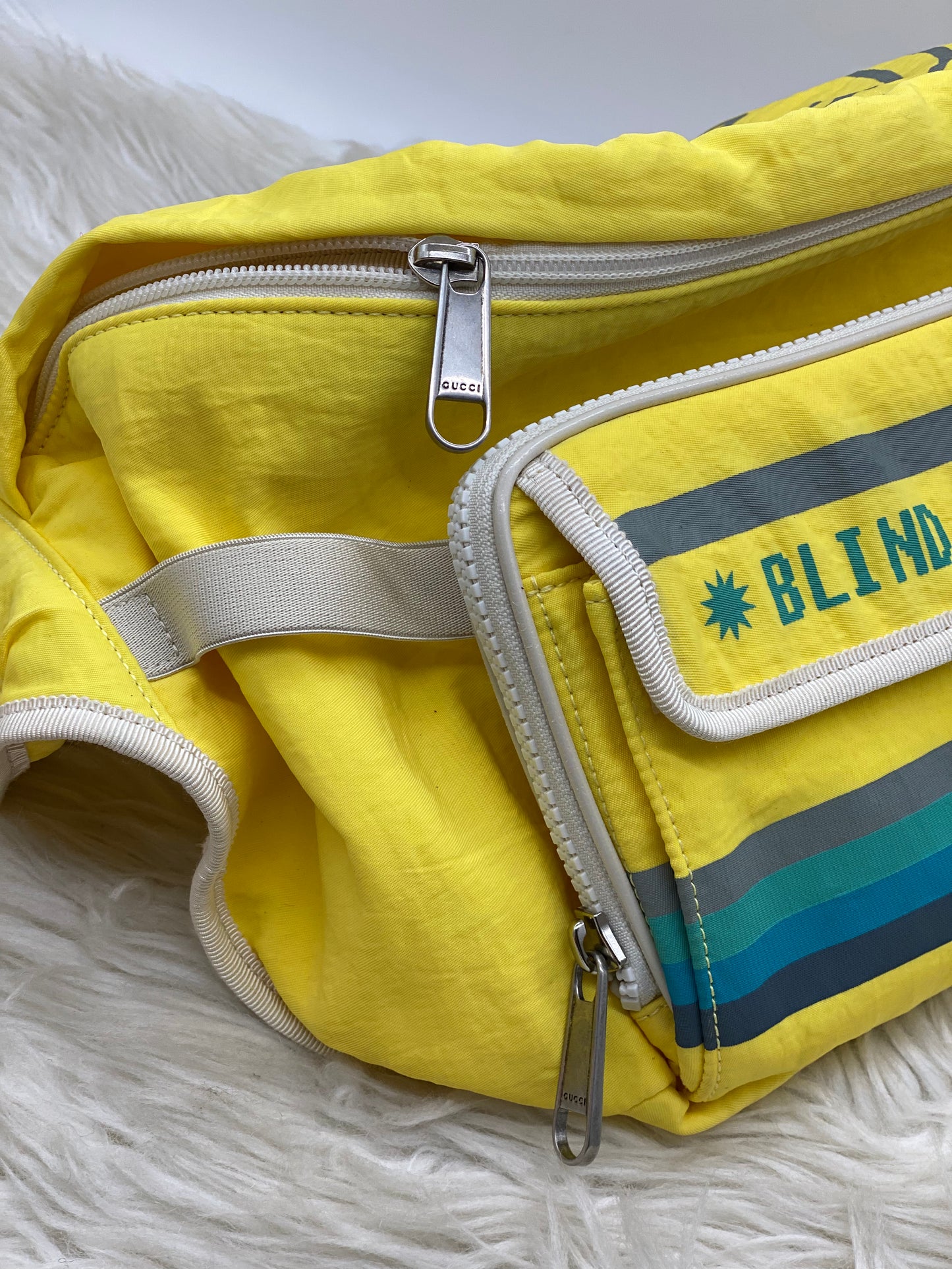GUCCI BLIND FOR LOVE YELLOW FANNY PACK