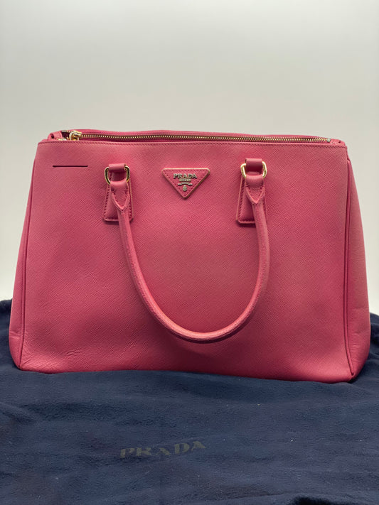 PRELOVED PRADA PINK SAFIANO MEDIUM SIZE