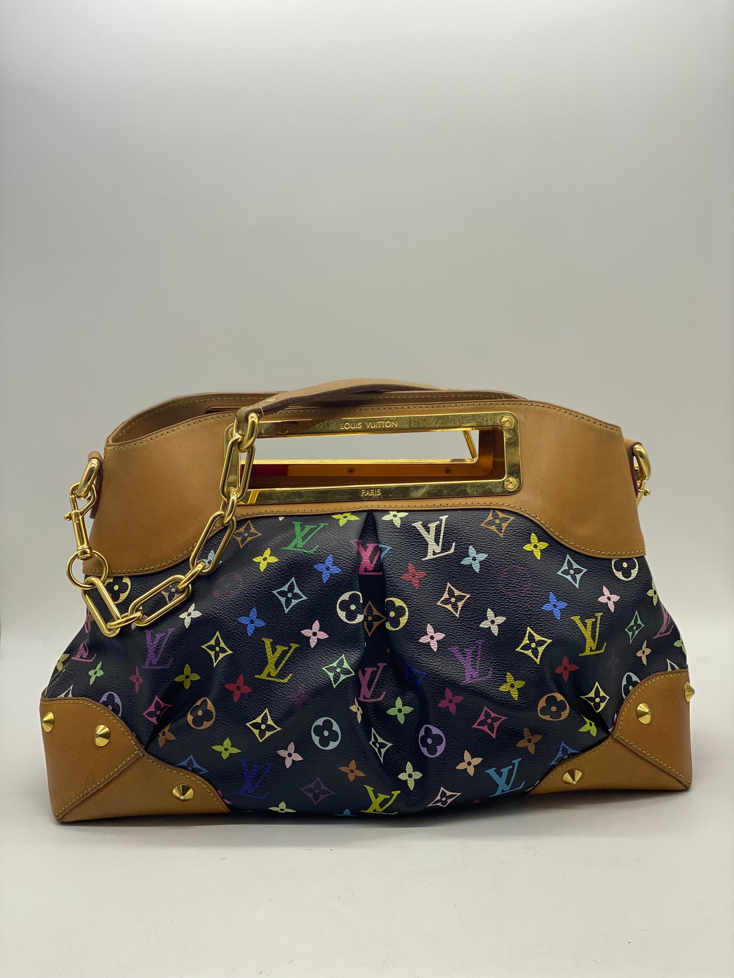 Louis Vuitton Judy black multicoloured logo Shoulder bag