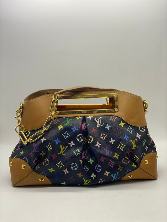 Louis Vuitton Judy black multicoloured logo Shoulder bag