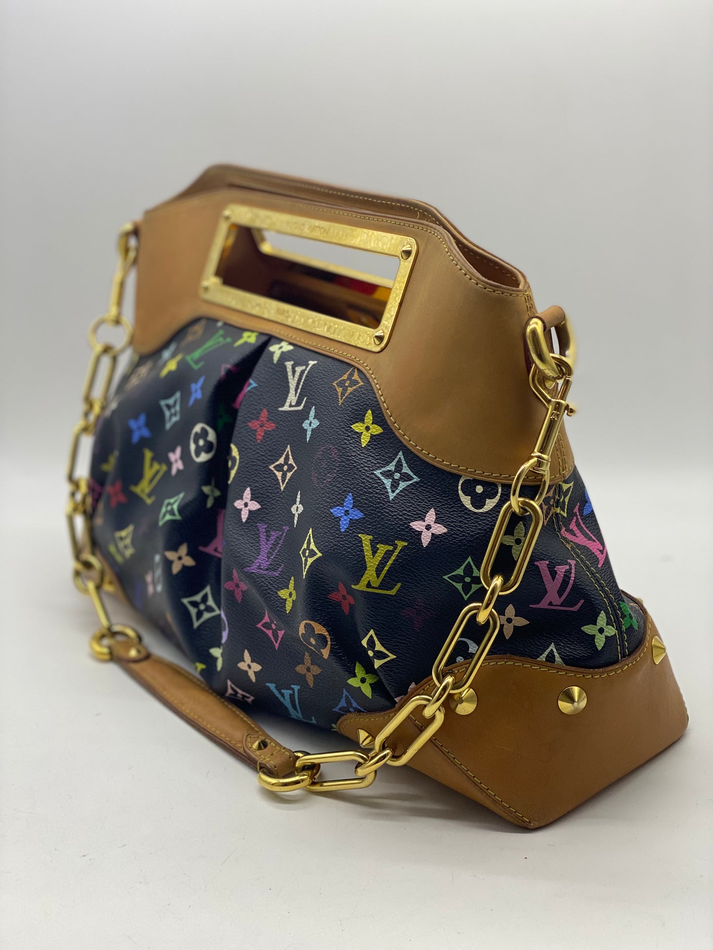 Louis Vuitton Judy black multicoloured logo Shoulder bag