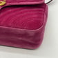 GUCCI Velvet Matelasse Small GG Marmont Shoulder Bag Light Raspberry Rose