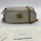 GG MARMONT TRIPLE ZIP LEATHER CROSSBODY BAG