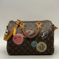 LOUIS VUITTON Limited Edition Monogram Canvas World Tour Speedy Bandouliere 30 Bag