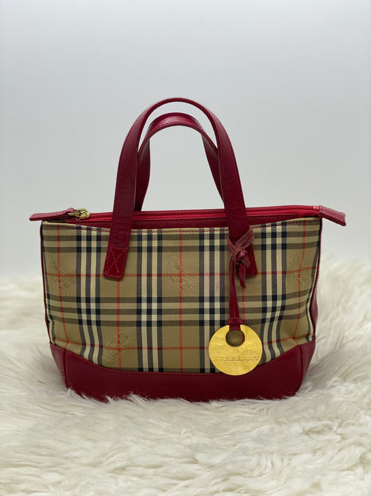 Burberry Haymarket Check Tote Bag