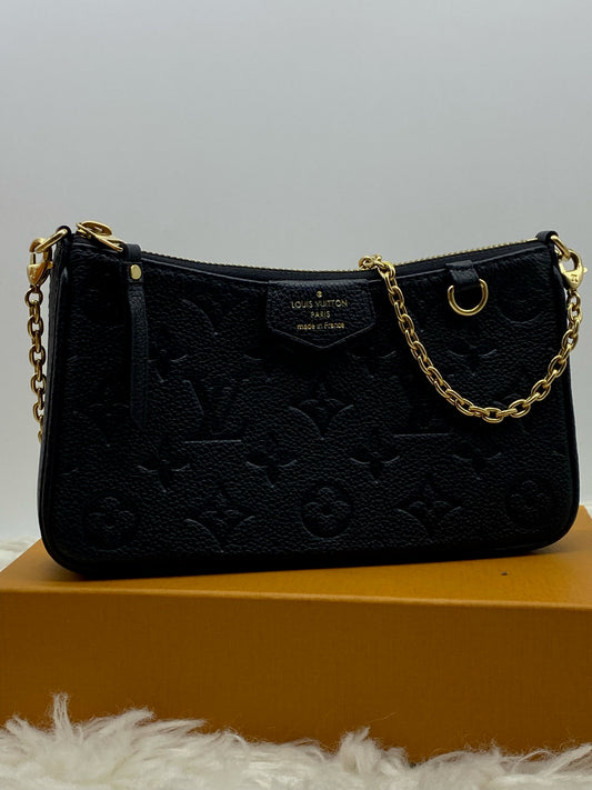 Louis Vuitton Empreinte Easy Pouch On Strap Black